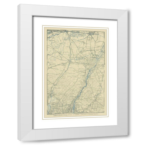 Dachau Region Germany - Baedeker 1914 White Modern Wood Framed Art Print with Double Matting by Baedeker