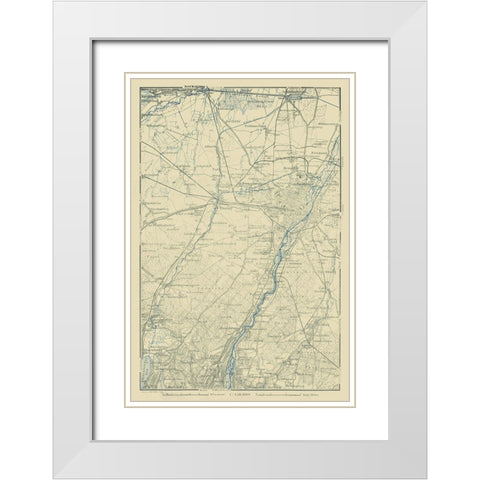 Dachau Region Germany - Baedeker 1914 White Modern Wood Framed Art Print with Double Matting by Baedeker