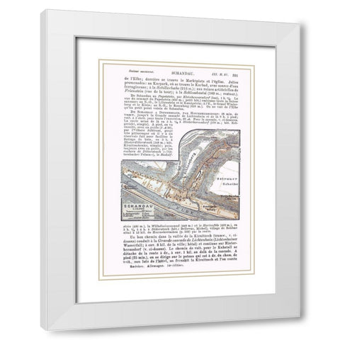 Schandau Germany - Baedeker 1914 White Modern Wood Framed Art Print with Double Matting by Baedeker