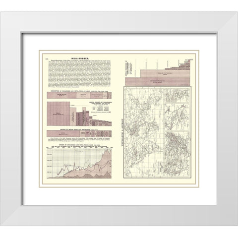 Global India Rubber Petroleum Asphalt White Modern Wood Framed Art Print with Double Matting by Bartholomew