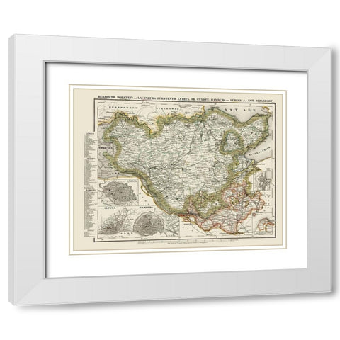 Holstein Lauenburg Lubeck Hamburg Germany White Modern Wood Framed Art Print with Double Matting by Meyer