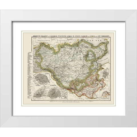 Holstein Lauenburg Lubeck Hamburg Germany White Modern Wood Framed Art Print with Double Matting by Meyer