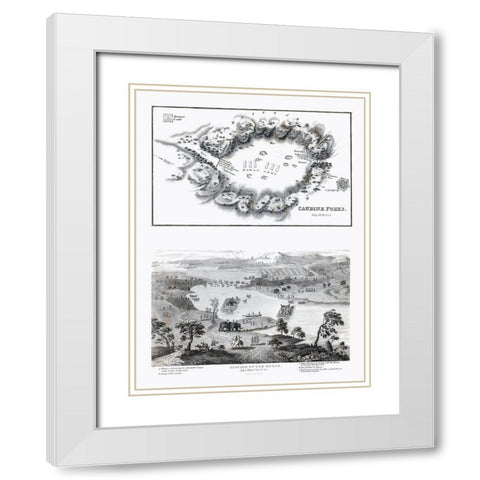 Battle of the Caudine Forks - Oxford 1828 White Modern Wood Framed Art Print with Double Matting by Unknown