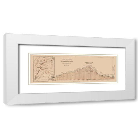 Pian delle Fugazze Italy Touring Club Italiano White Modern Wood Framed Art Print with Double Matting by Unknown