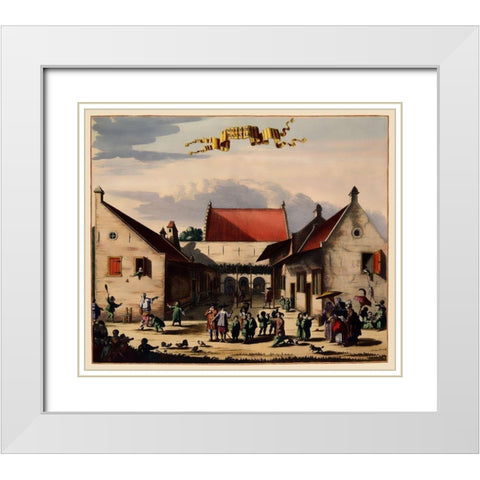 Jakarta Orphanage Indonesia Picture Asia White Modern Wood Framed Art Print with Double Matting by Nieuhoff