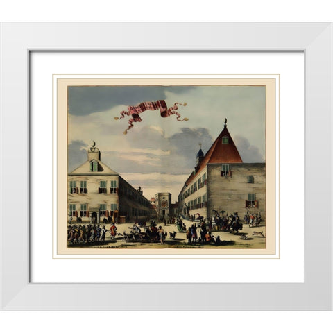 Governors House Jakarta Indonesia Picture Asia White Modern Wood Framed Art Print with Double Matting by Nieuhoff