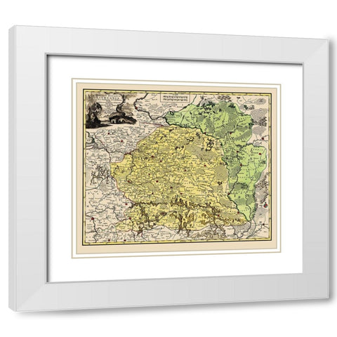 Eastern Europe Lithuania Magnus Ducatus White Modern Wood Framed Art Print with Double Matting by Ottens