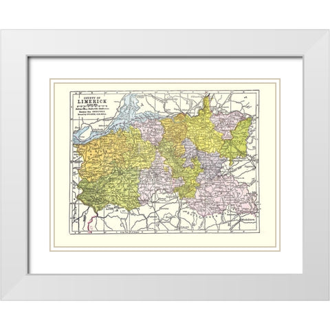 Ancient Africa Libya - Smith 1840 White Modern Wood Framed Art Print with Double Matting by Smith