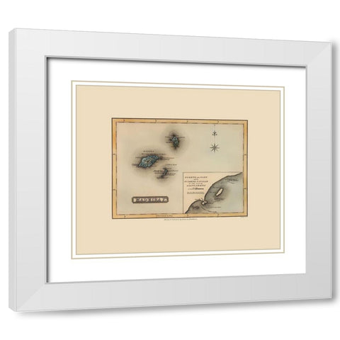 Iberian Peninsula Madeira Islands Spain Portugal White Modern Wood Framed Art Print with Double Matting by Lucas