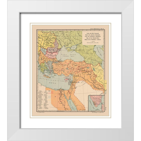 Oriental Rites Middle East - Streit 1913 White Modern Wood Framed Art Print with Double Matting by Streit
