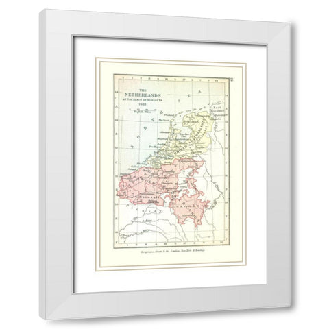 Europe Netherlands - Gardiner 1603 White Modern Wood Framed Art Print with Double Matting by Gardiner