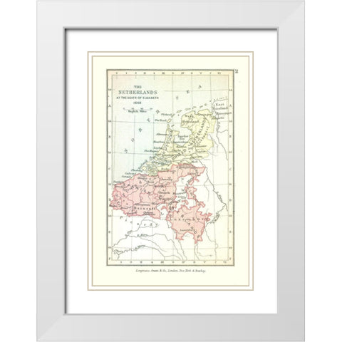 Europe Netherlands - Gardiner 1603 White Modern Wood Framed Art Print with Double Matting by Gardiner