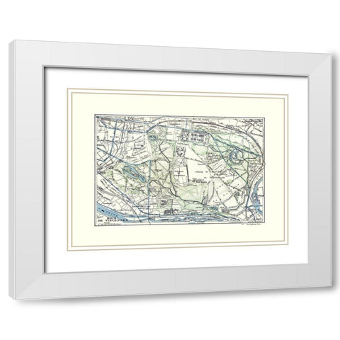 Europe Bois de Vincennes Paris France - Colton White Modern Wood Framed Art Print with Double Matting by Colton