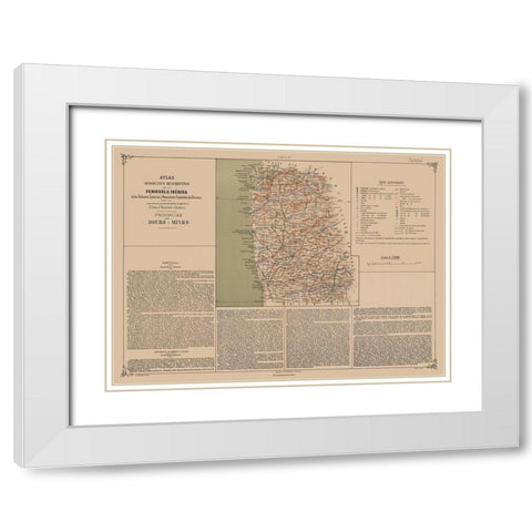 Europe Douro Minho Provinces Portugal White Modern Wood Framed Art Print with Double Matting by Valverde