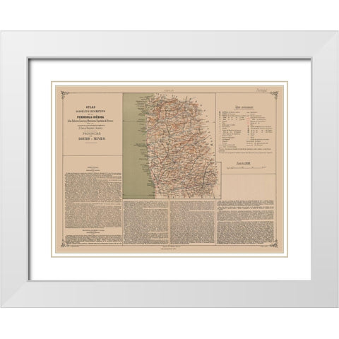 Europe Douro Minho Provinces Portugal White Modern Wood Framed Art Print with Double Matting by Valverde