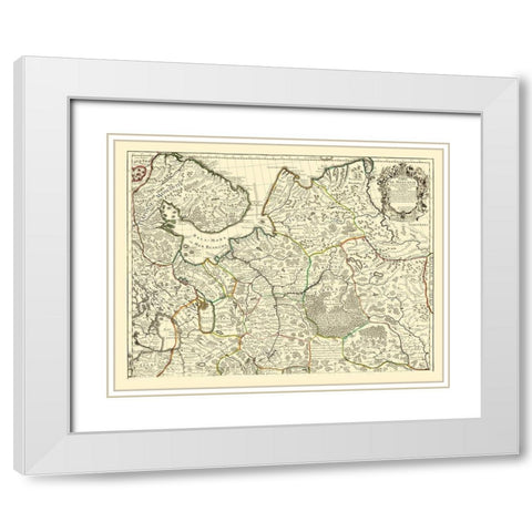 Ancient Russia - De Lisle White Modern Wood Framed Art Print with Double Matting by De L''isle