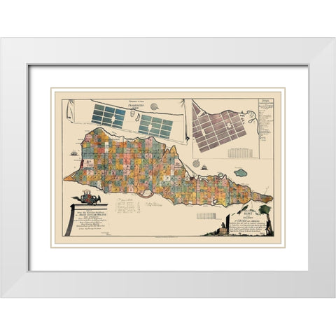 Caribbean Saint Croix Virgin Islands United States White Modern Wood Framed Art Print with Double Matting by Beck