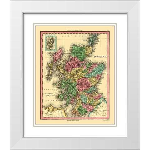 Scotland - Tanner White Modern Wood Framed Art Print with Double Matting by Tanner