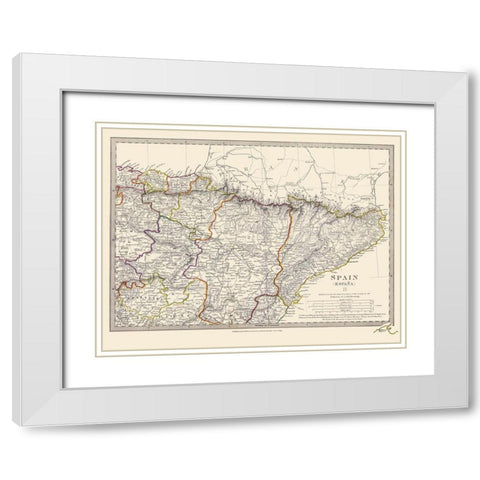 Spain 2 - Baldwin 1831 White Modern Wood Framed Art Print with Double Matting by Baldwin