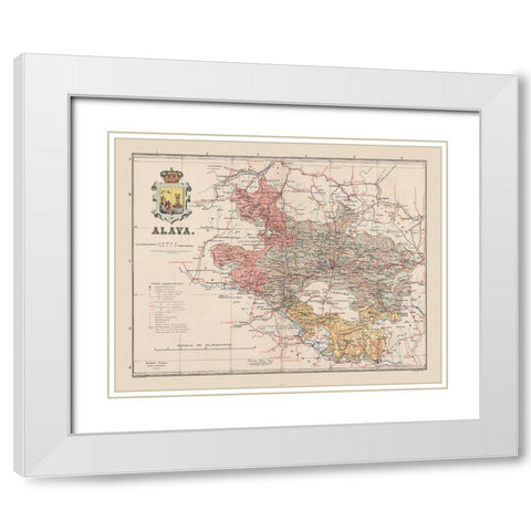 Alava Spain Europe - Martin 1900 White Modern Wood Framed Art Print with Double Matting by Martin