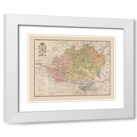 Soria Spain Europe - Martin 1911 White Modern Wood Framed Art Print with Double Matting by Martin