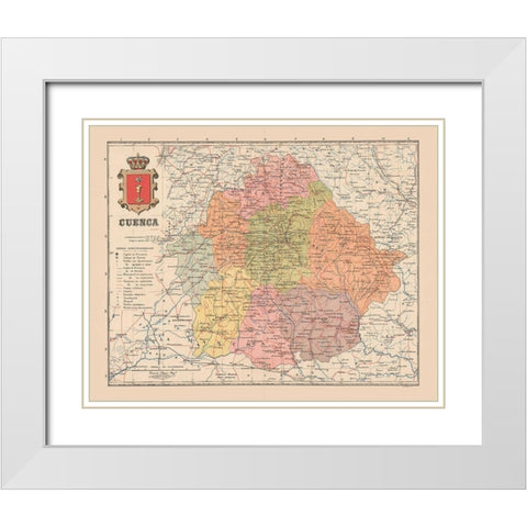 Cuenca Spain Europe - Martin 1911 White Modern Wood Framed Art Print with Double Matting by Martin