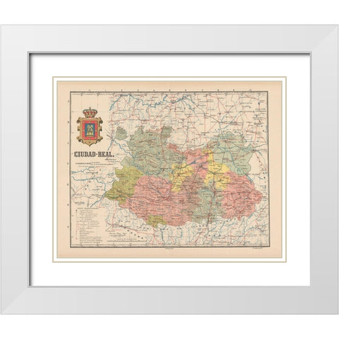Ciudad Real Spain Europe - Martin 1911 White Modern Wood Framed Art Print with Double Matting by Martin