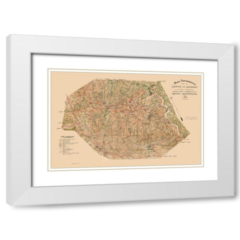 Montserrat Spain - 1920 White Modern Wood Framed Art Print with Double Matting by Unknown