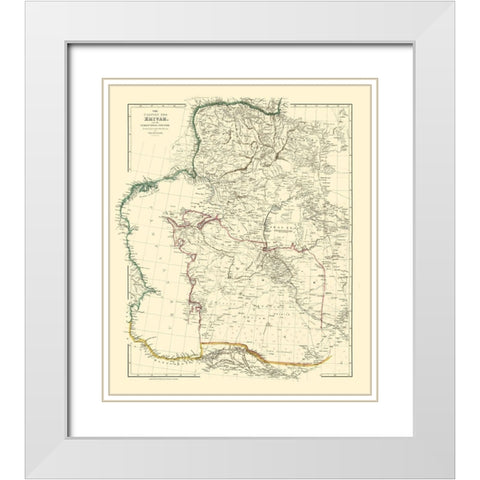Khiva Uzbekistan Caspian Sea Asia - Arrowsmith White Modern Wood Framed Art Print with Double Matting by Arrowsmith