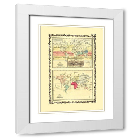 Meteorology Cultivation - Johnson White Modern Wood Framed Art Print with Double Matting by Johnson