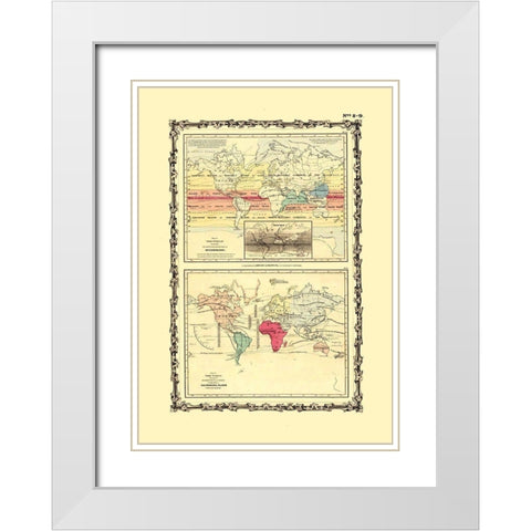 Meteorology Cultivation - Johnson White Modern Wood Framed Art Print with Double Matting by Johnson