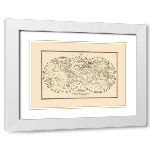 Globular Projection - Mitchell White Modern Wood Framed Art Print with Double Matting by Mitchell