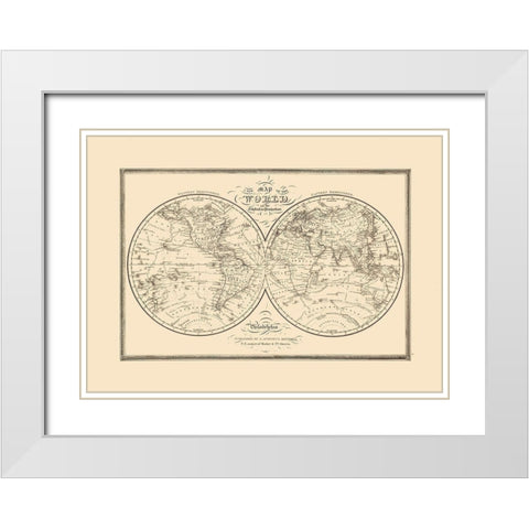 Globular Projection - Mitchell White Modern Wood Framed Art Print with Double Matting by Mitchell