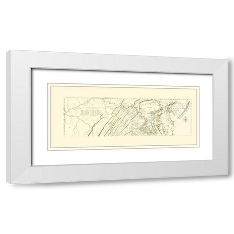 Northern Maryland (Map 1 of 2) - Jefferys 1776 White Modern Wood Framed Art Print with Double Matting by Jefferys