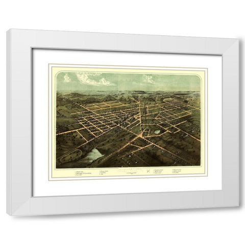 Hillsdale Michigan - Ruger 1866  White Modern Wood Framed Art Print with Double Matting by Ruger