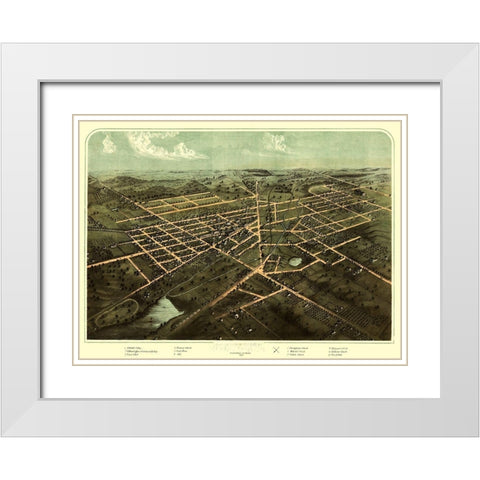 Hillsdale Michigan - Ruger 1866  White Modern Wood Framed Art Print with Double Matting by Ruger
