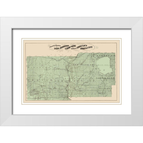 Todd Morrison Crow Wing Minnesota Landowner White Modern Wood Framed Art Print with Double Matting by Andreas