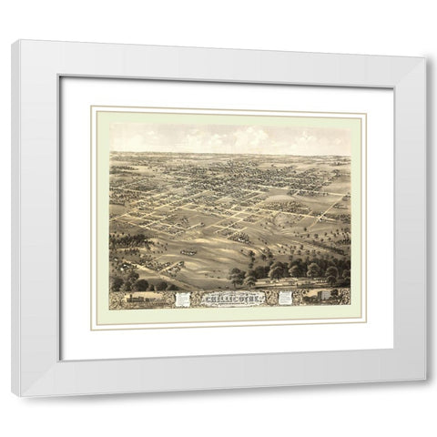 Chillicothe Missouri - Ruger 1869 White Modern Wood Framed Art Print with Double Matting by Ruger