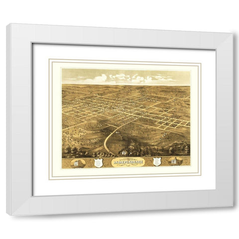 Independence Missouri - Ruger 1868 White Modern Wood Framed Art Print with Double Matting by Ruger