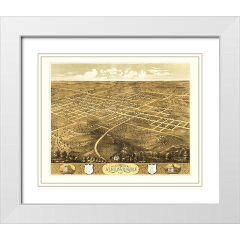 Independence Missouri - Ruger 1868 White Modern Wood Framed Art Print with Double Matting by Ruger
