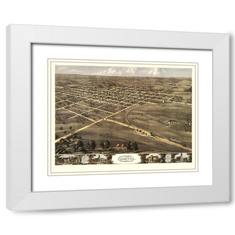 Palmyra Missouri - Ruger 1869 White Modern Wood Framed Art Print with Double Matting by Ruger