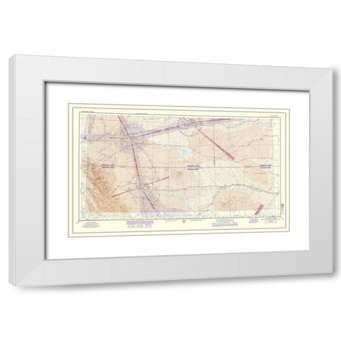 Glacier Park - USGS 1962 White Modern Wood Framed Art Print with Double Matting by USGS