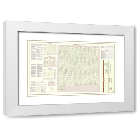 New Mexico New Mexico Index Quad - USGS 1983 White Modern Wood Framed Art Print with Double Matting by USGS