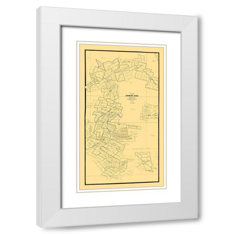 Searchlight Nevada - Cook 1906  White Modern Wood Framed Art Print with Double Matting by Cook