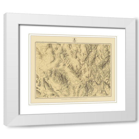 Southeastern Nevada Soutwest Utah Sheet White Modern Wood Framed Art Print with Double Matting by US Army