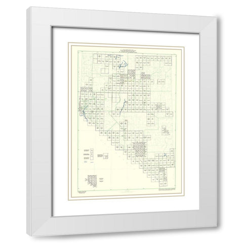 Nevada - USGS 1967 White Modern Wood Framed Art Print with Double Matting by USGS