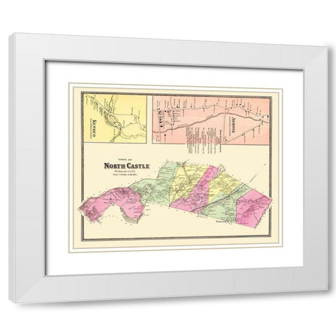 North Castle, Armonk New York Landowner White Modern Wood Framed Art Print with Double Matting by Beers