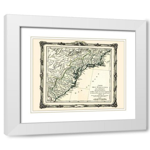 United States North America - Brion de la Tour White Modern Wood Framed Art Print with Double Matting by Brion de la Tour