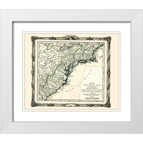 United States North America - Brion de la Tour White Modern Wood Framed Art Print with Double Matting by Brion de la Tour