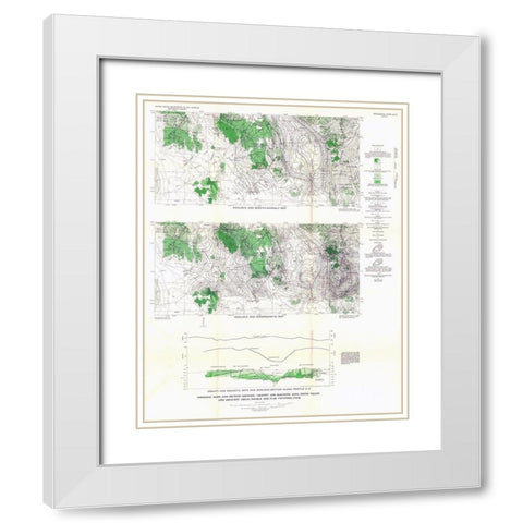 Tintic Valley Aeromagnetic Utah - USGS 1962 White Modern Wood Framed Art Print with Double Matting by USGS